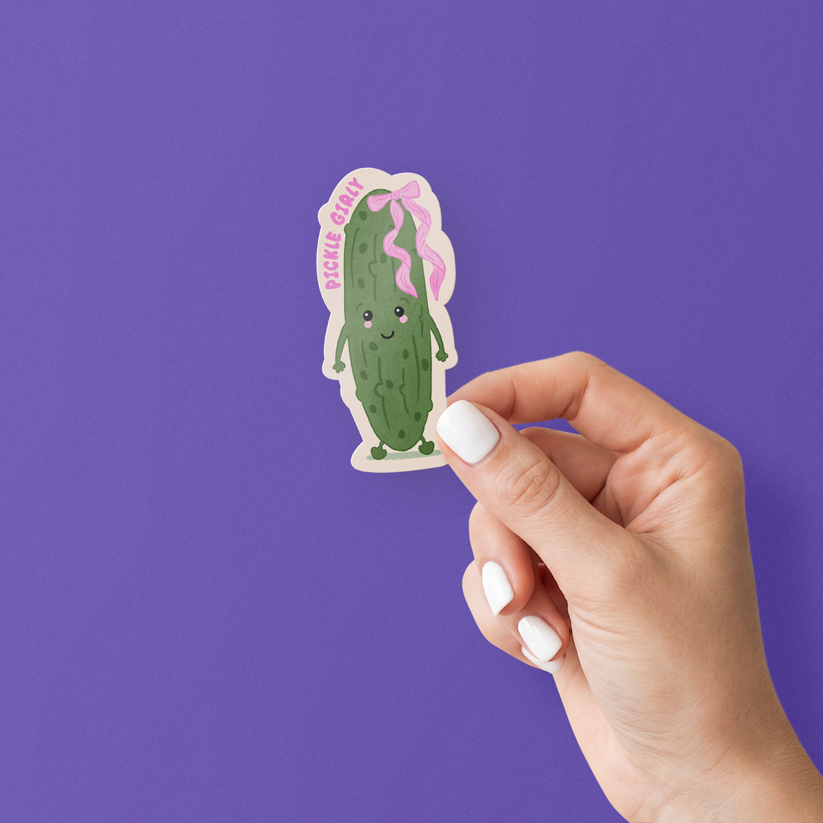 PICKLE GIRLY STICKER