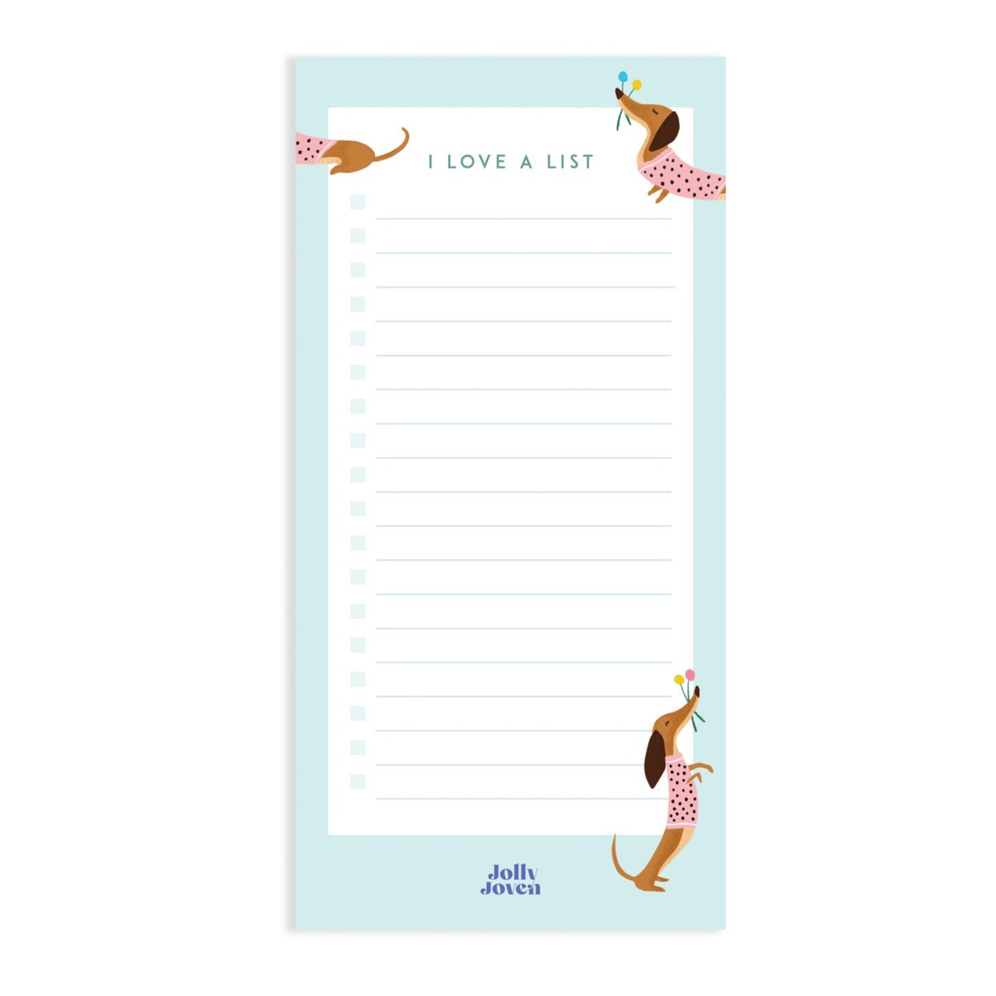 PLAYFUL DACHSHUND LIST PAD