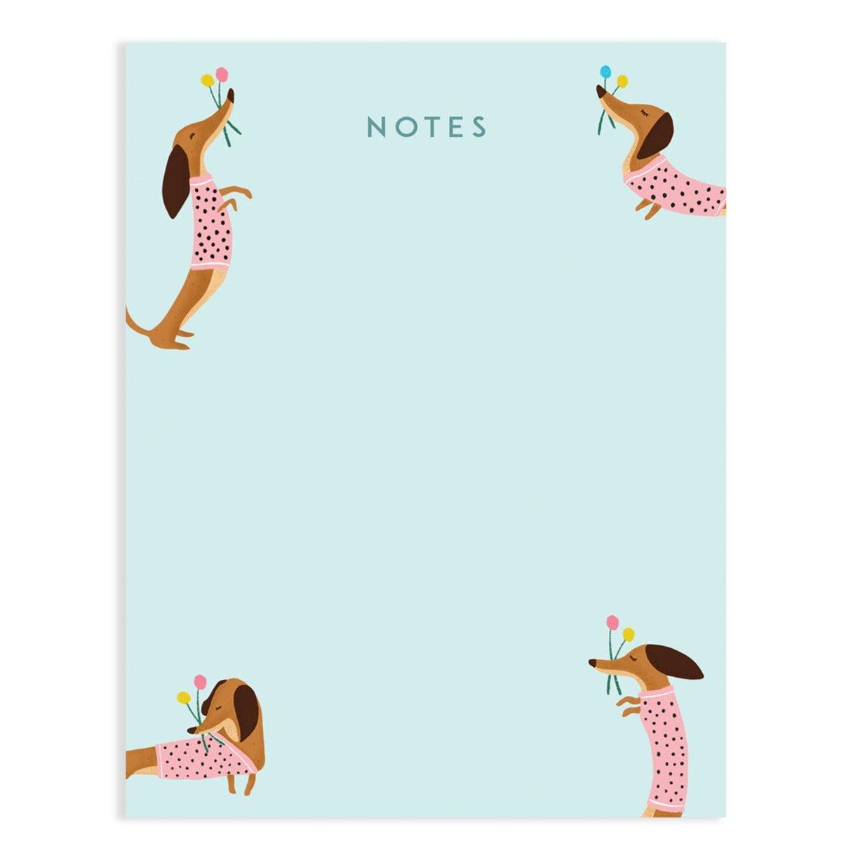 PLAYFUL DACHSHUND NOTEPAD