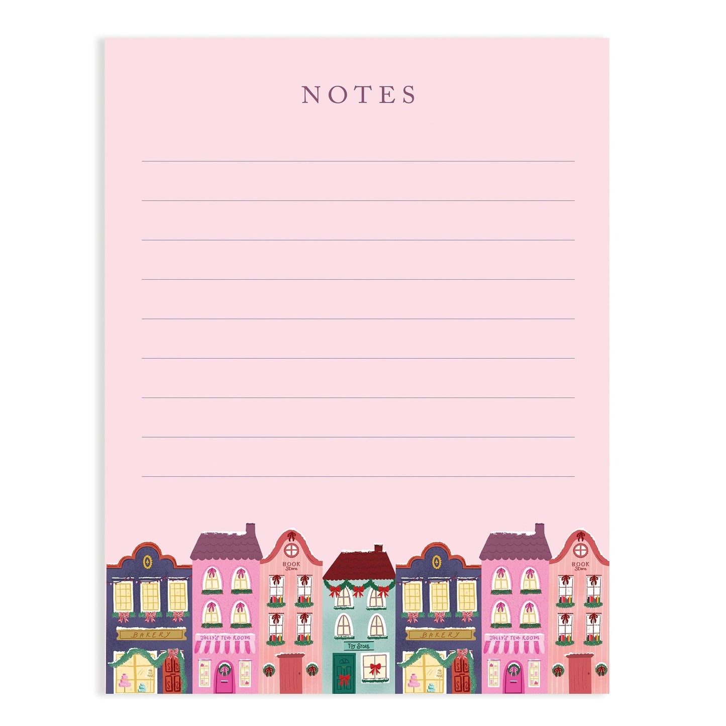 HOLIDAY WINTER TOWN NOTEPAD