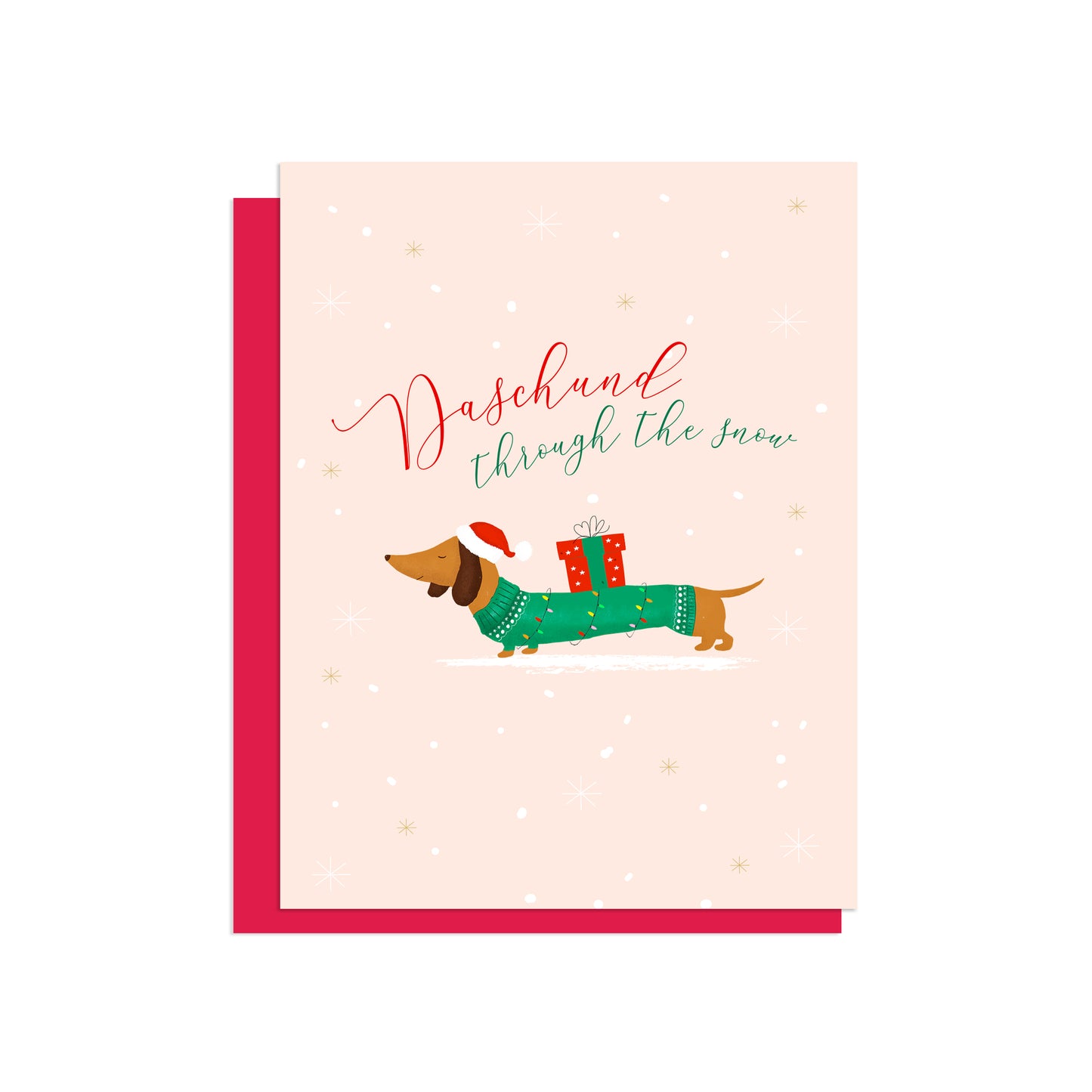 DACHSHUND THROUGH THE SNOW