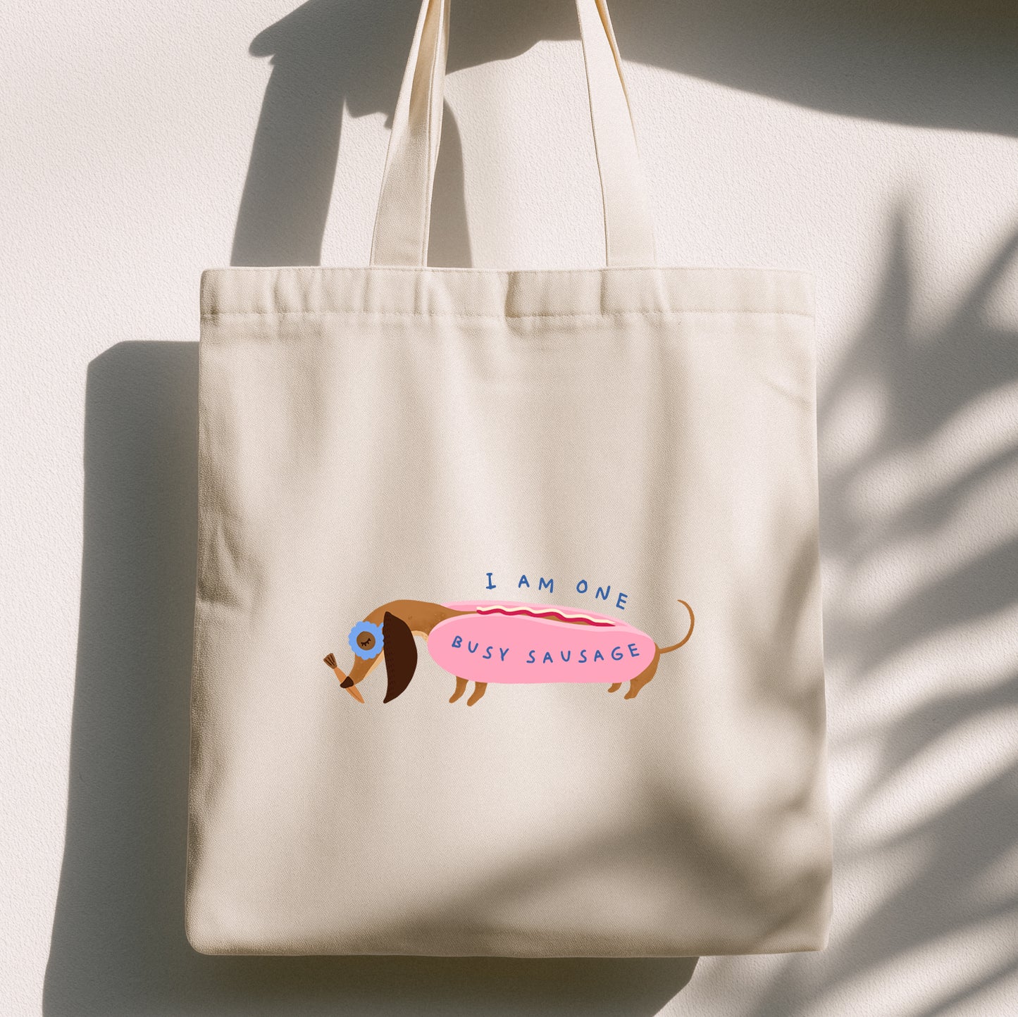 BUSY SAUSAGE TOTE BAG
