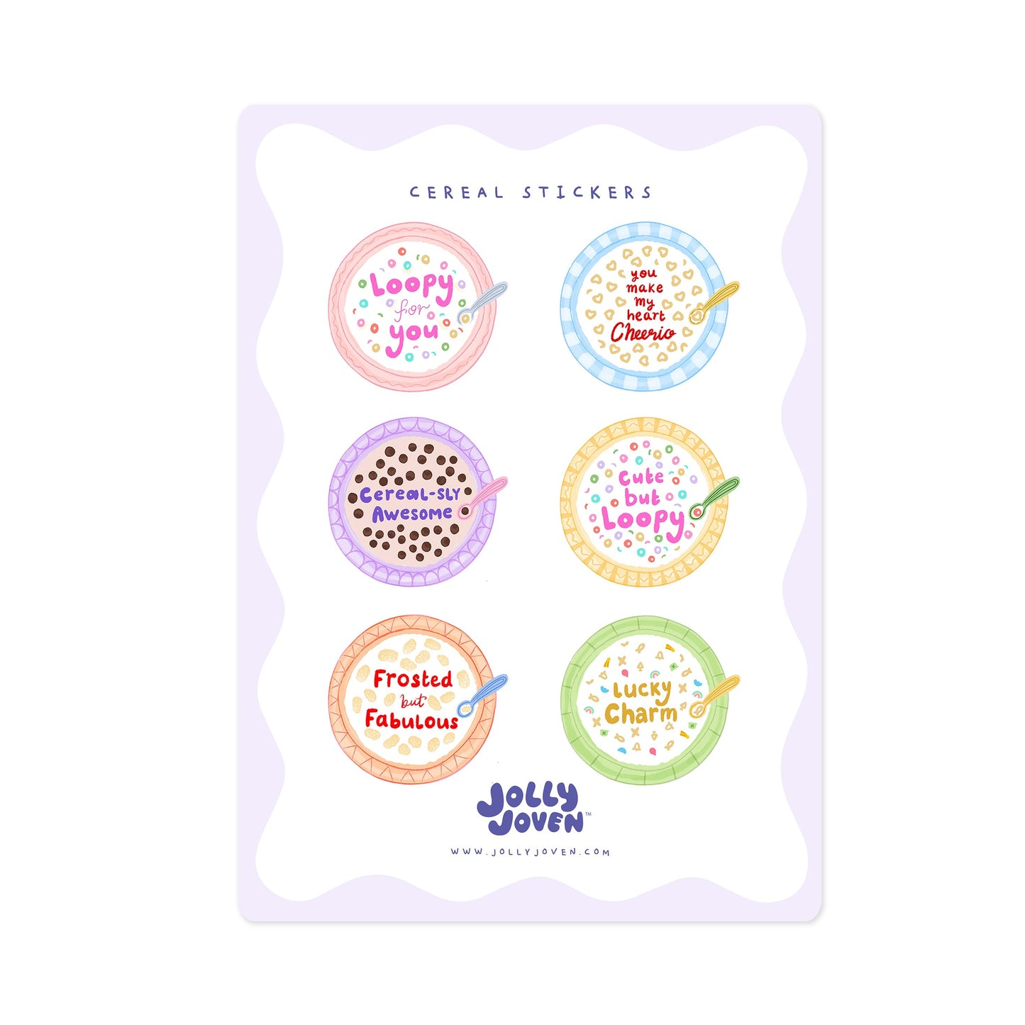 CEREAL STICKER SHEET