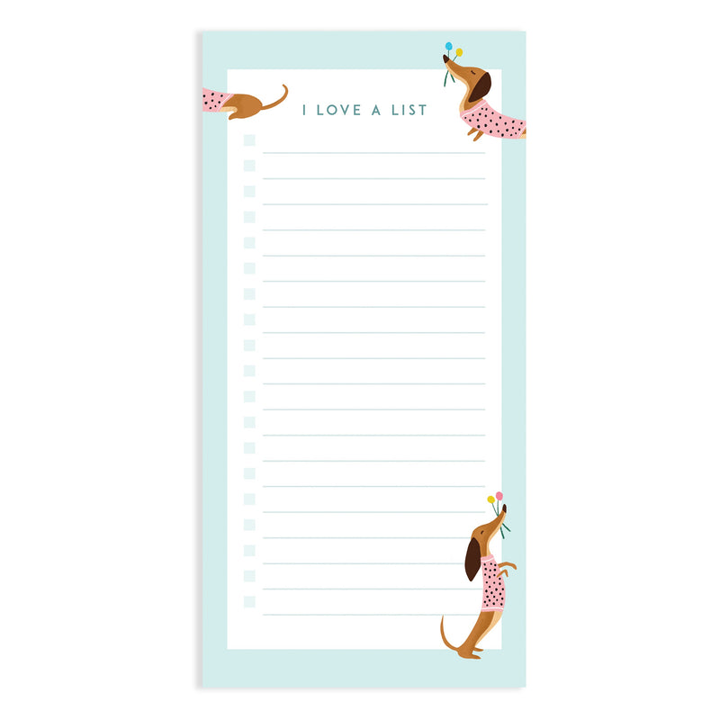 PLAYFUL DACHSHUND LIST PAD