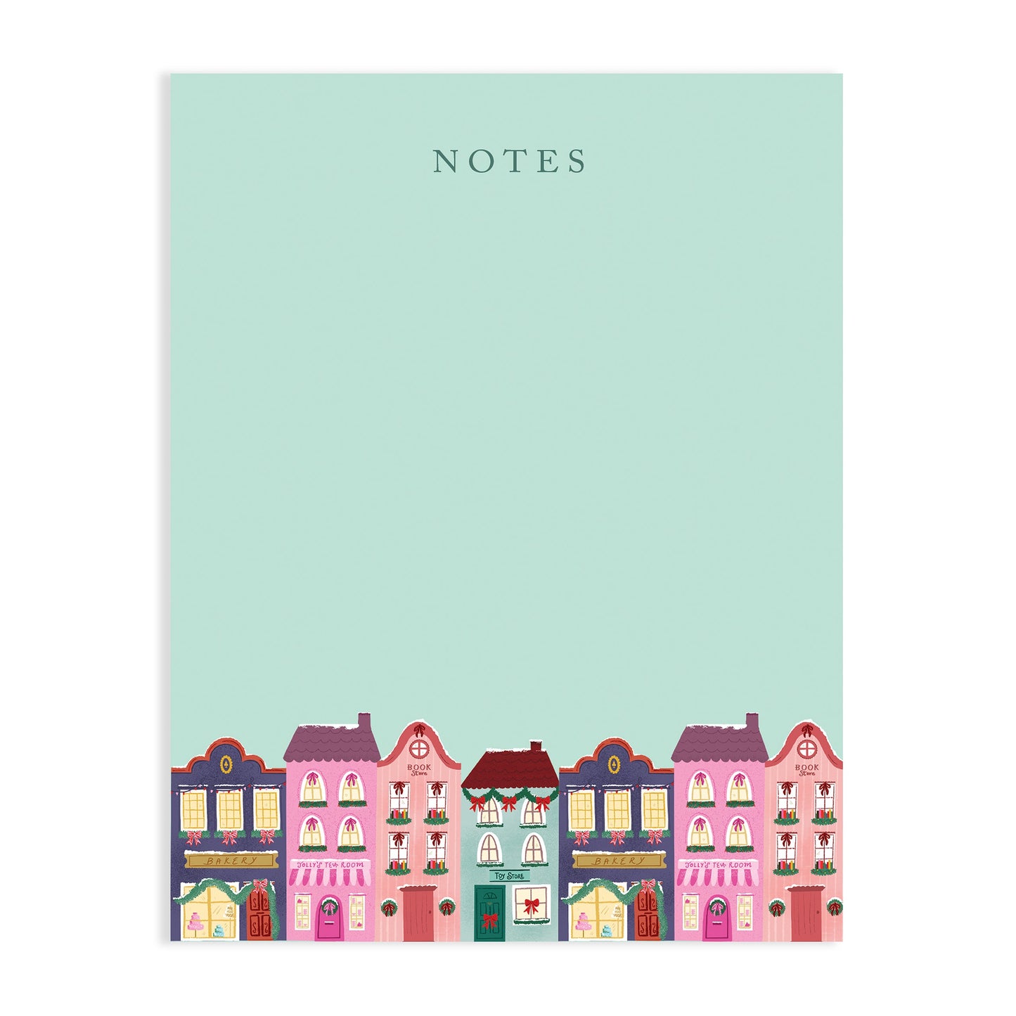 HOLIDAY WINTER TOWN NOTEPAD