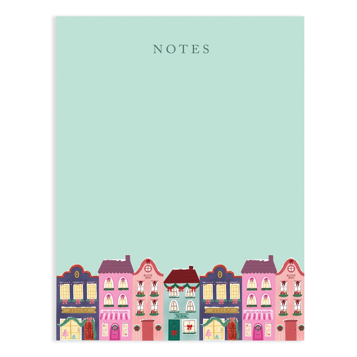 HOLIDAY WINTER TOWN NOTEPAD
