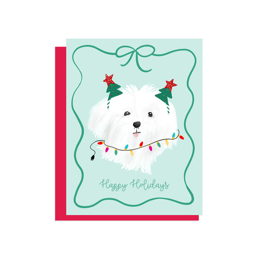 MALTESE DOG CHRISTMAS