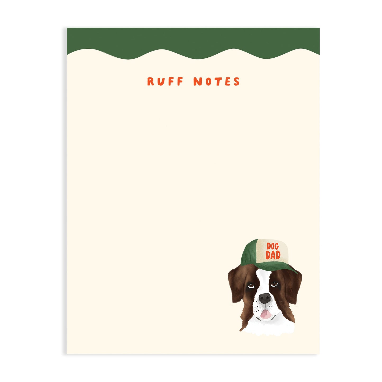 ST. BERNARDS DOG DAD NOTEPAD