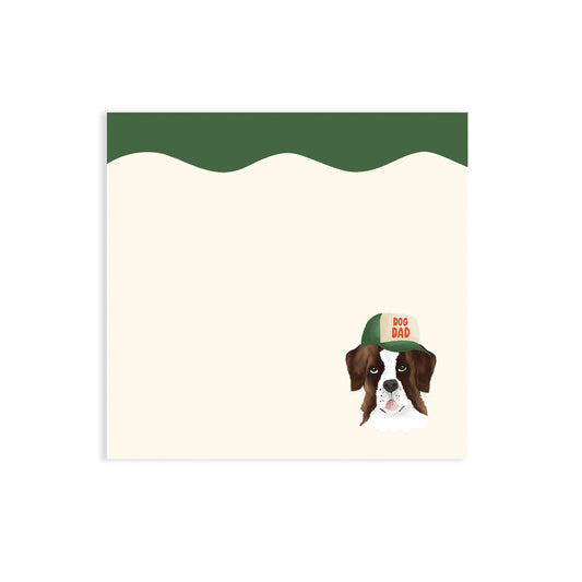 ST BERNARDS DOG DAD STICKY NOTES