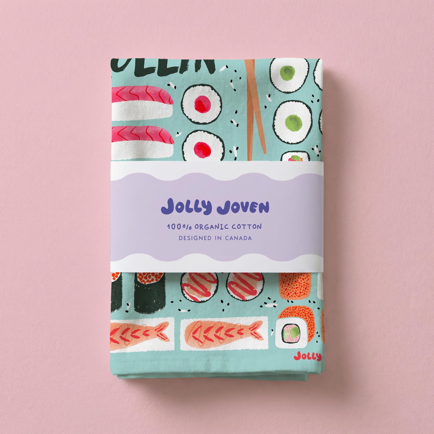 SUSHI ME ROLLIN TEA TOWEL